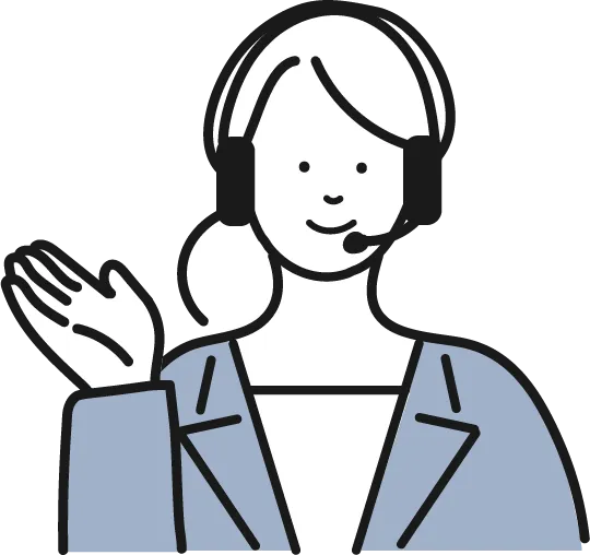 女性オペレーターのイラスト