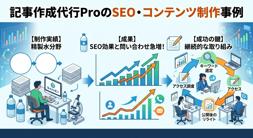 11. 記事作成代行ProのSEO・コンテンツ制作事例