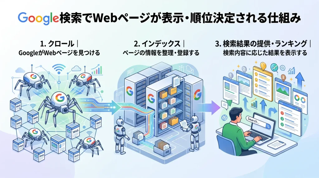 3. Google検索でWebページが表示・順位決定される仕組み