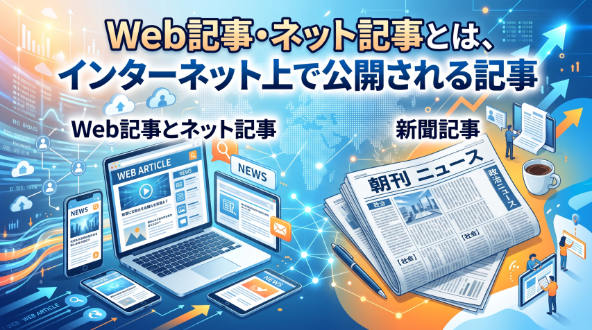 2. Web記事・ネット記事とは、インターネット上で公開される記事