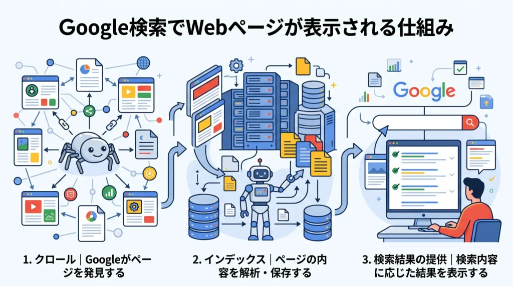 2. Google検索でWebページが表示される仕組み