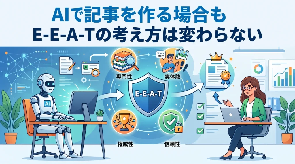 7. AIで記事を作る場合もE-E-A-Tの考え方は変わらない