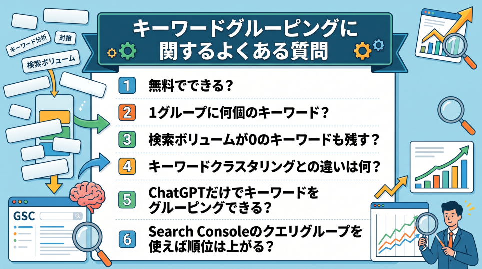 7. キーワードグルーピングに関するよくある質問