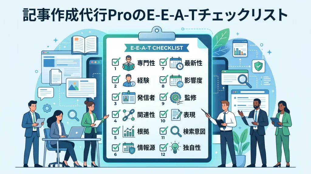 6. 記事作成代行ProのE-E-A-Tチェックリスト