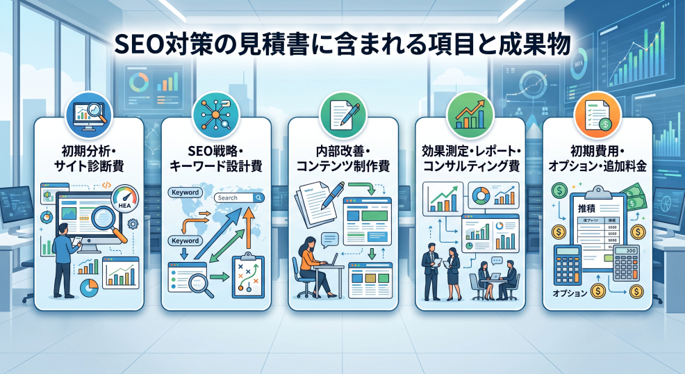 2. SEO対策の見積書に含まれる項目と成果物