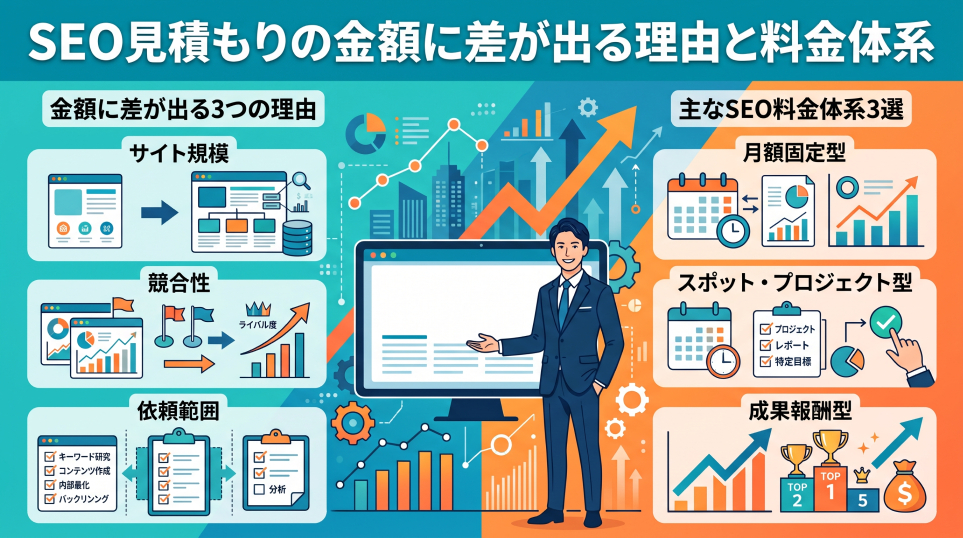 3. SEO見積もりの金額に差が出る理由と料金体系