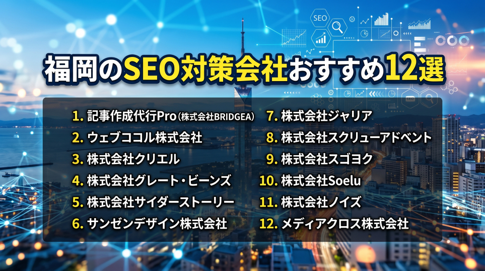 3. 福岡のSEO対策会社おすすめ12選