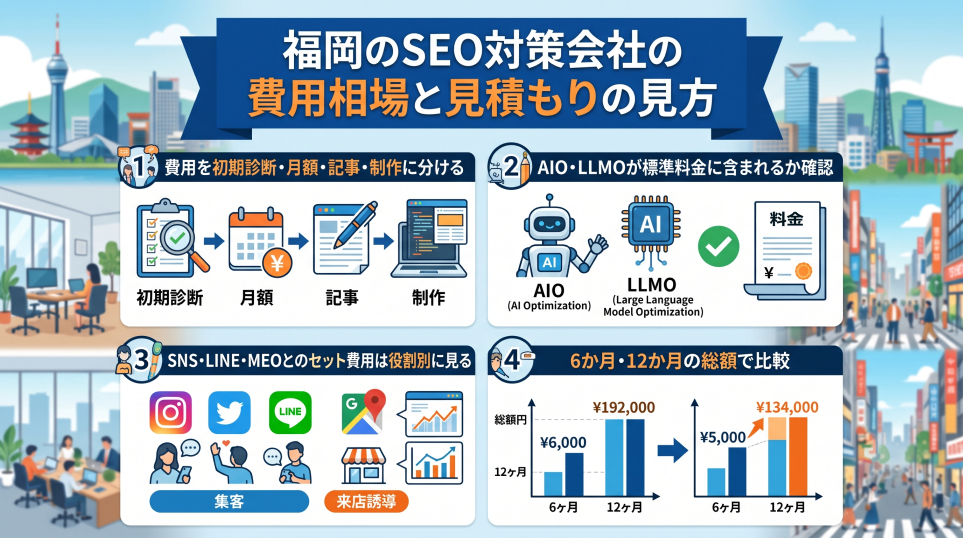 4. 福岡のSEO対策会社の費用相場と見積もりの見方