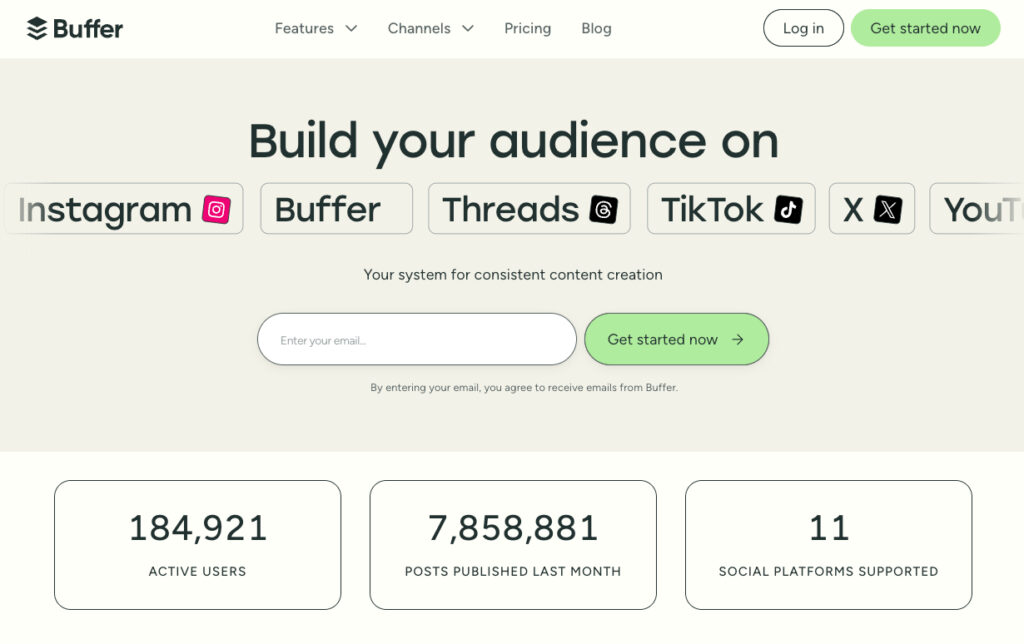 Buffer TOP画像