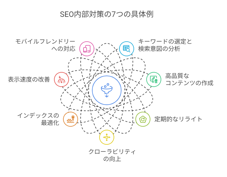 SEO内部対策の7つの具体例
