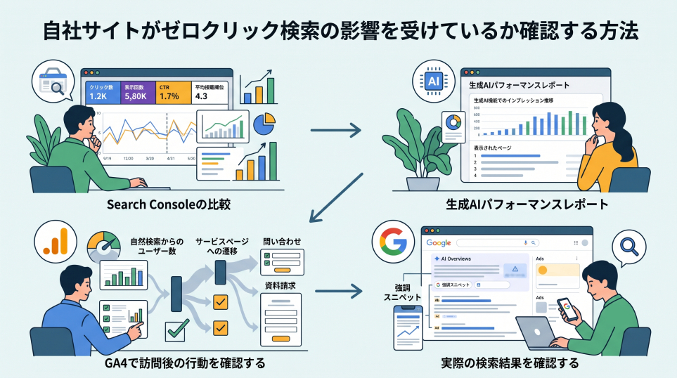 5. 自社サイトがゼロクリック検索の影響を受けているか確認する方法